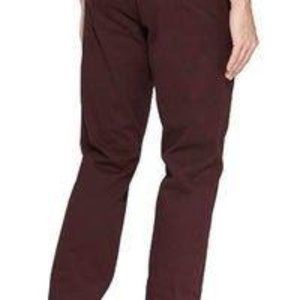 NWT Men Hennepin Chino Pants  Red Wine 32/30-02824